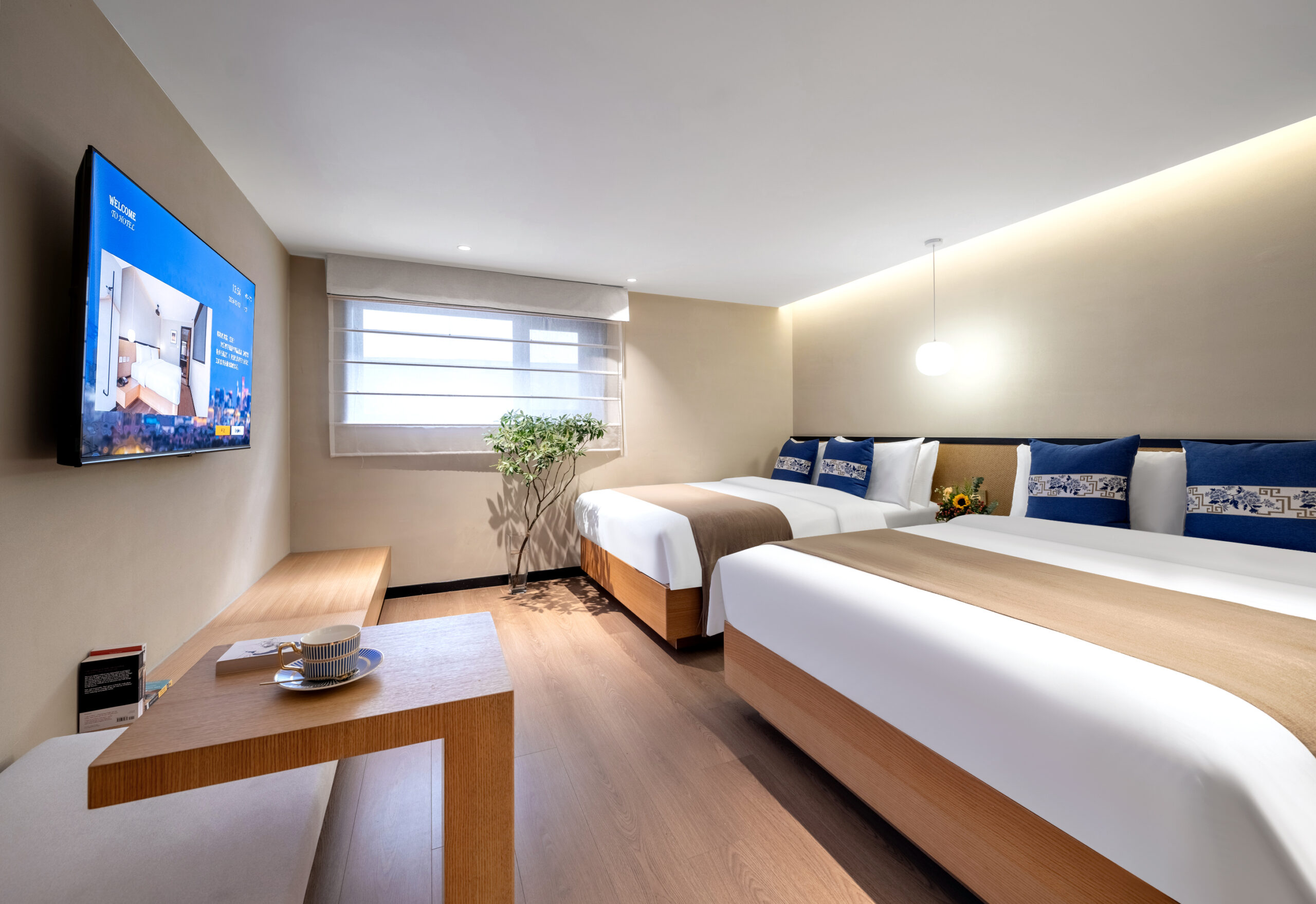 Family Quadruple Room with Two Double Beds A